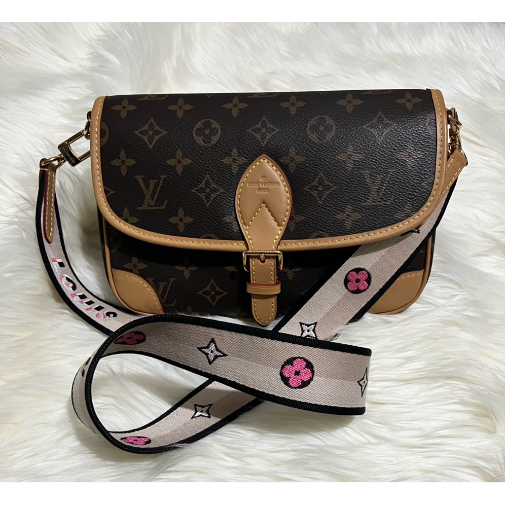 LV Diane Long Strap Sling Bag