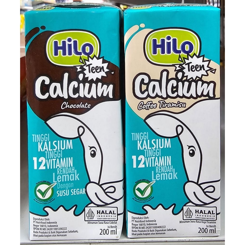 

Hilo Teen RTD 200ml - Minuman Susu Rasa Coklat&Tiramisu