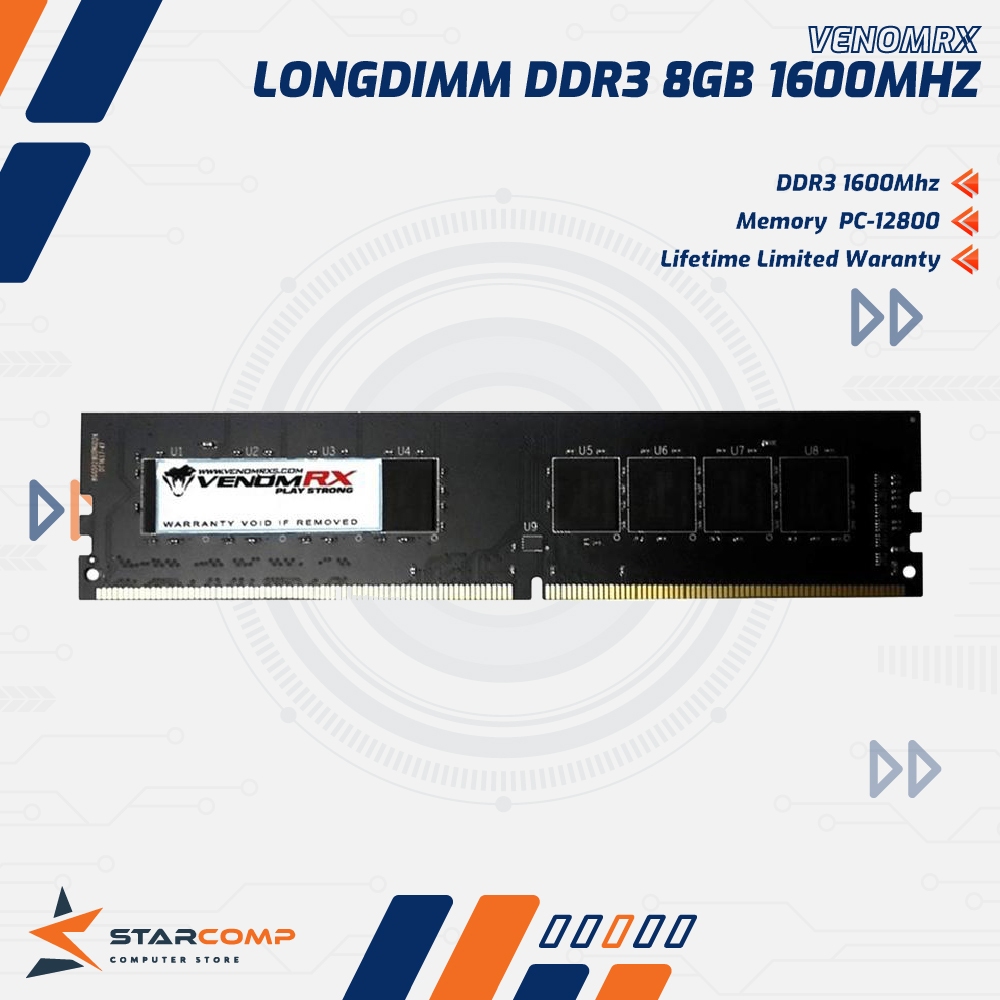 VenomRX 4GB / 8GB DDR3 1600Mhz PC12800 RAM PC