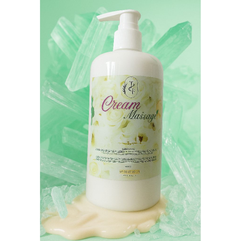 Krim pijat urut refleksi spa & treatment kemasan praktis botol pencet isi 500GRM