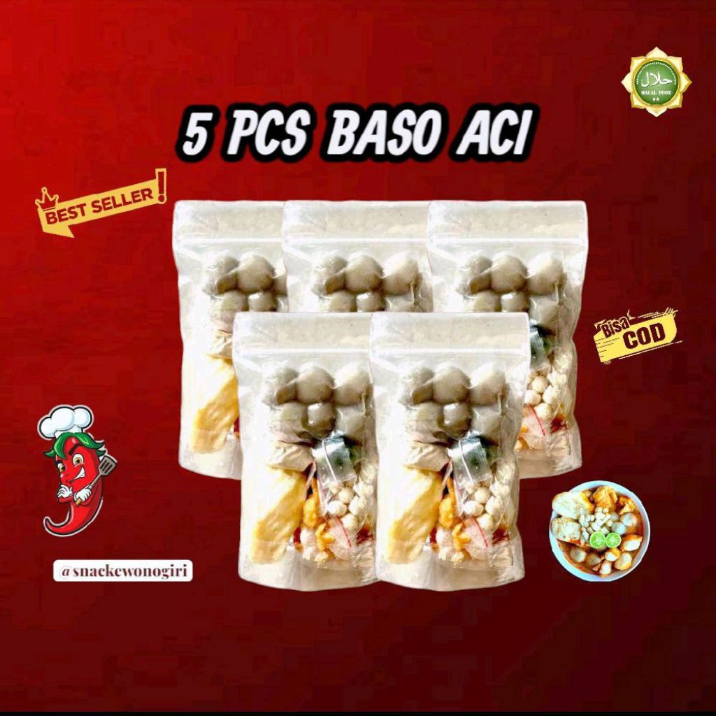 

BASO ACI 5 PCS INSTAN KUAH PEDAS