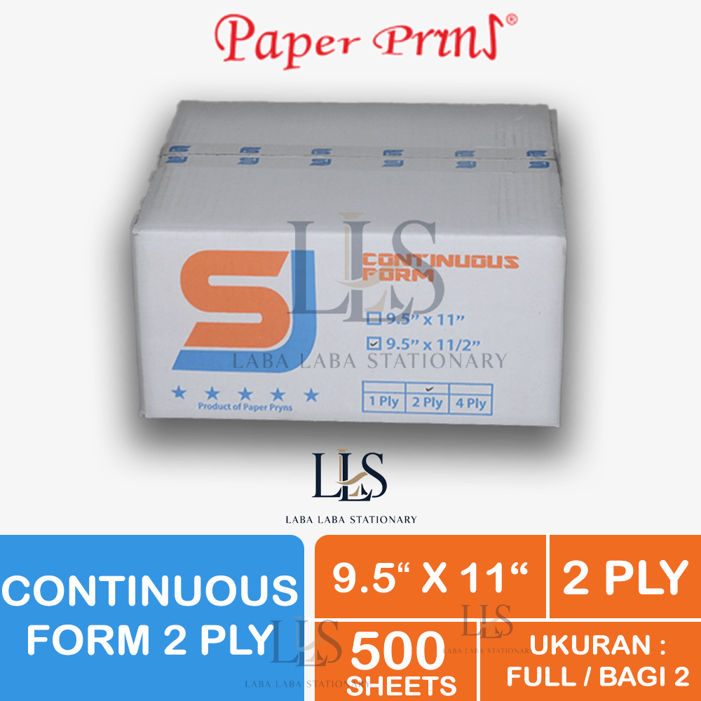 

CONTINUOUS FORM SJ 9.5 X 11 2 PLY BY PAPER PRINT NCR FULL BAGI 2 FAKTUR SURAT JALAN KERTAS CONTINOUS FORM RANGKAP 2