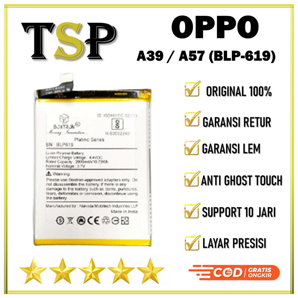 BATERAI OPPO BLP619 A39 / A57 BATERAI ORIGINAL 100%
