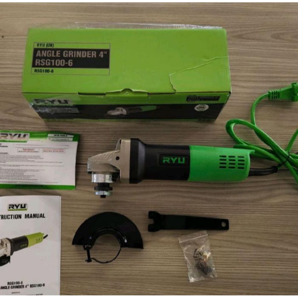 Mesin Gerinda Tangan 4" RYU RSG 100-6 / Angle Grinder RYU RSG 100-6 Tekiro