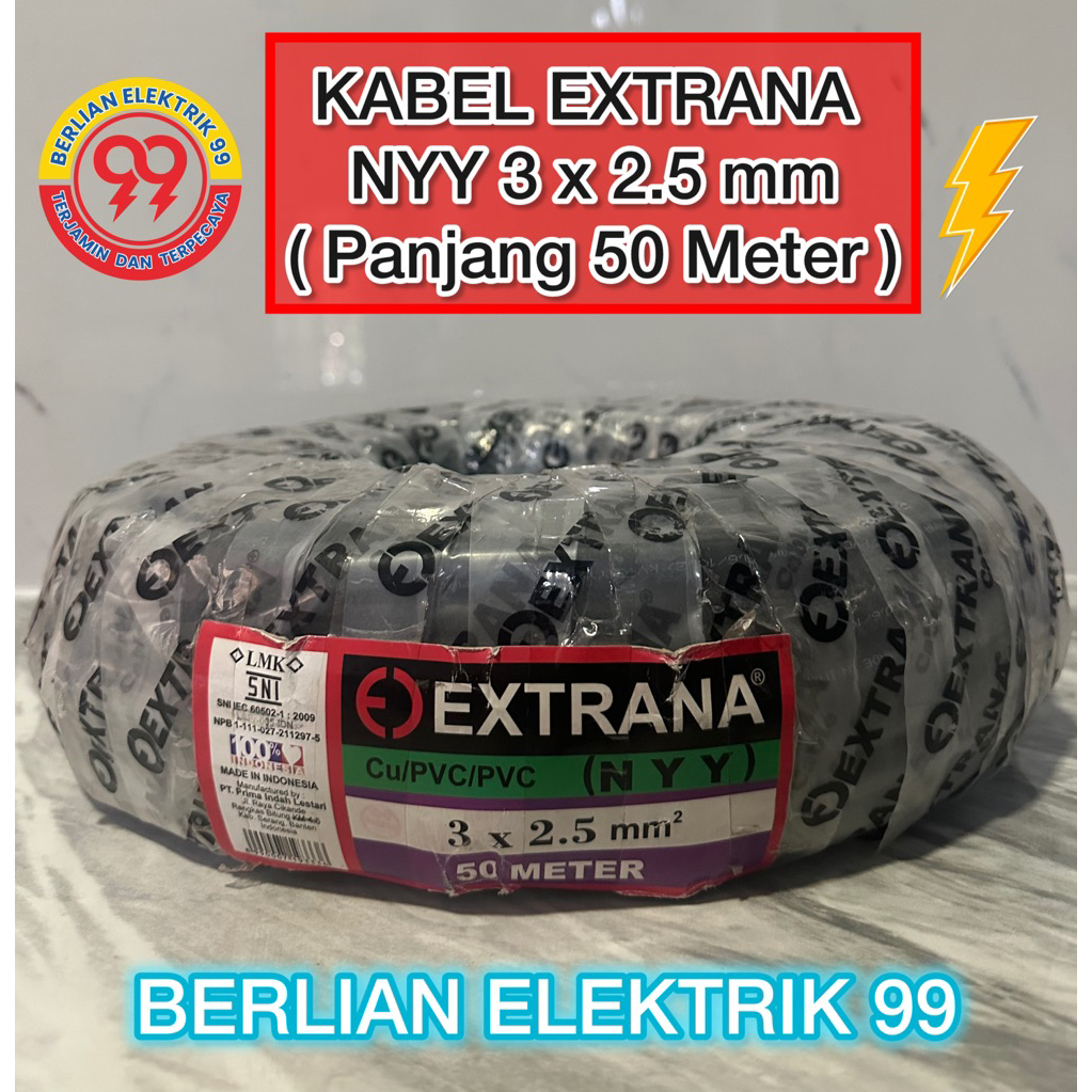 Kabel extrana NYY 3x2,5mm (1roll 50meter)/EXTRANA