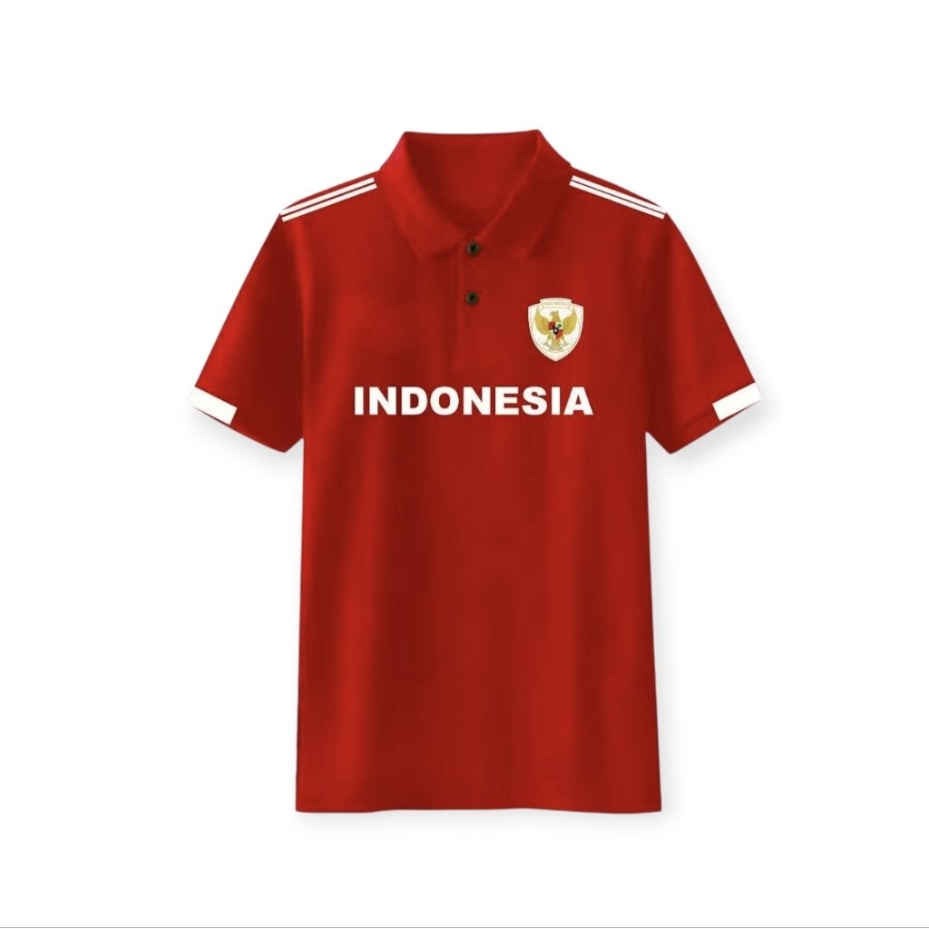 T-shirt POLO INDONESIA timnas premiun/polo Timnas INDONESIA BARU GROSIR