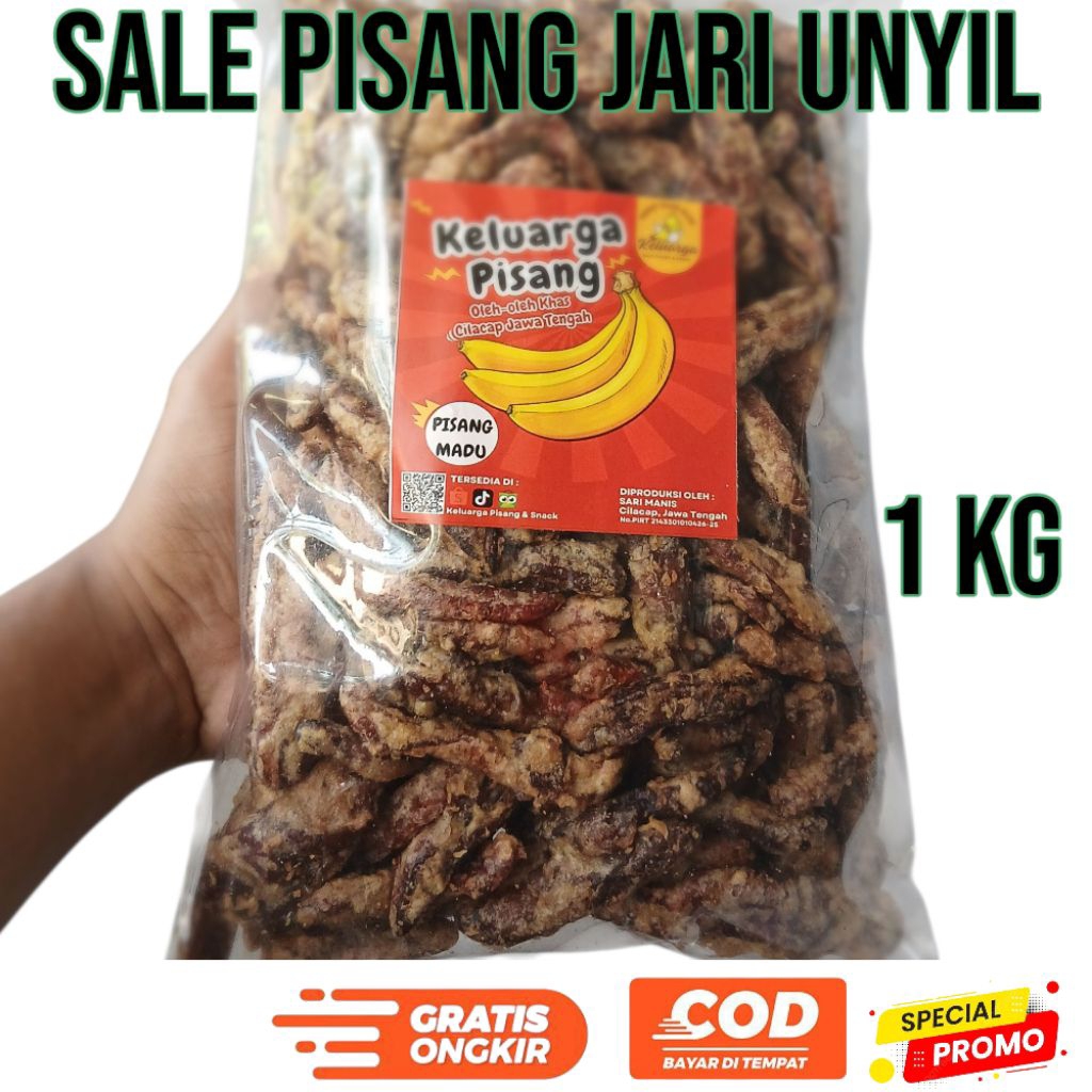

sale pisang jari unyil Kemasan 1kg Pisang madu