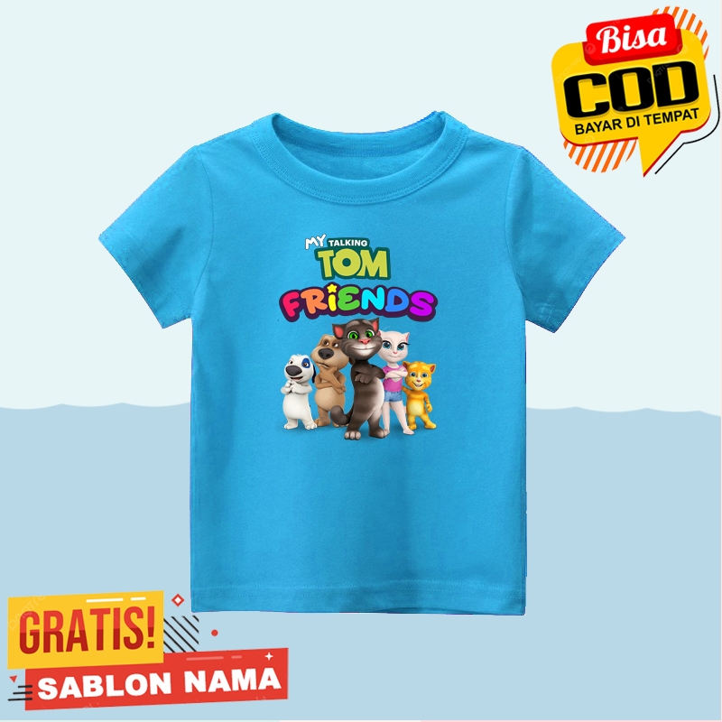 Kaos Anak My Talking Tom Friends / Baju Anak My Talking Tom Friends Laki Laki Atau Perempuan