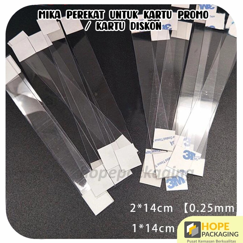 

[HARGA 5/pcs] Plastik Mika Display Produk Promo / Mika Display / Display Kartu Promo