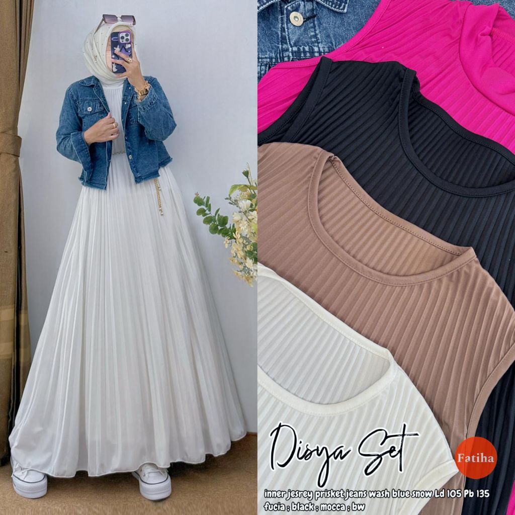 (SETELAN OUTER JACKET+INNER DRESS) DISYA SETELAN OUTER+INNER DRESS by FATIHA