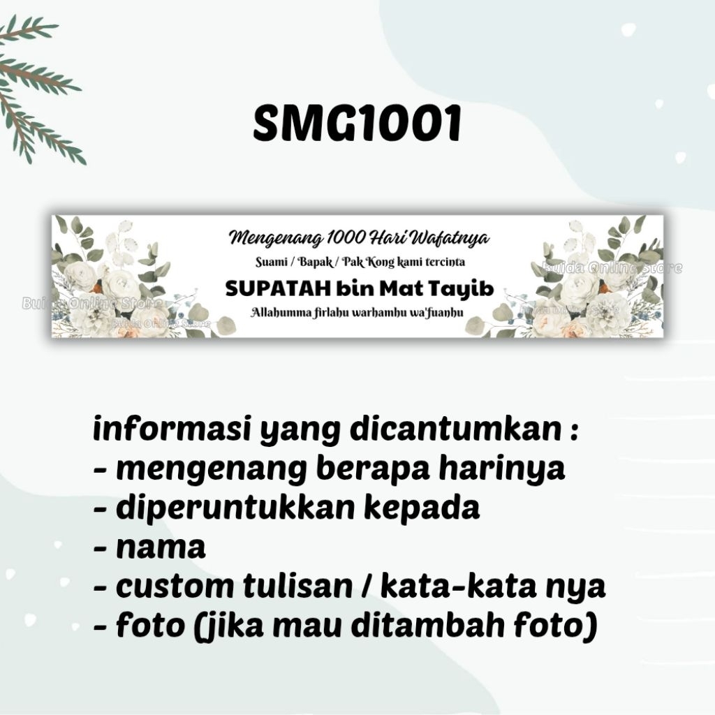

Stiker Mengenang 7 40 100 1000 harinya 1 2 3 tahun pendhak almarhum almarhumah dekorasi kemasan box mika kotak hampers bingkisan bisa custom nama tulisan foto label kemasan tahlilan tasyakuran selamatan