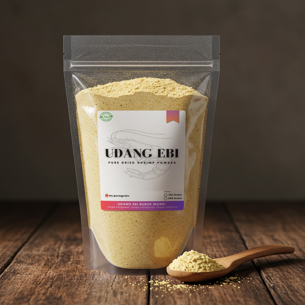 

Udang Ebi Giling Bubuk - Serbuk Udang Eby Premium Kaldu Udang | Bumbu Dapur Masak Praktis Siap Pakai