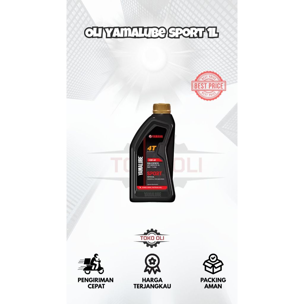 Oli Yamalube Sport Black 1 Liter Oil Yamaha Vixion / Oli All New Vixion