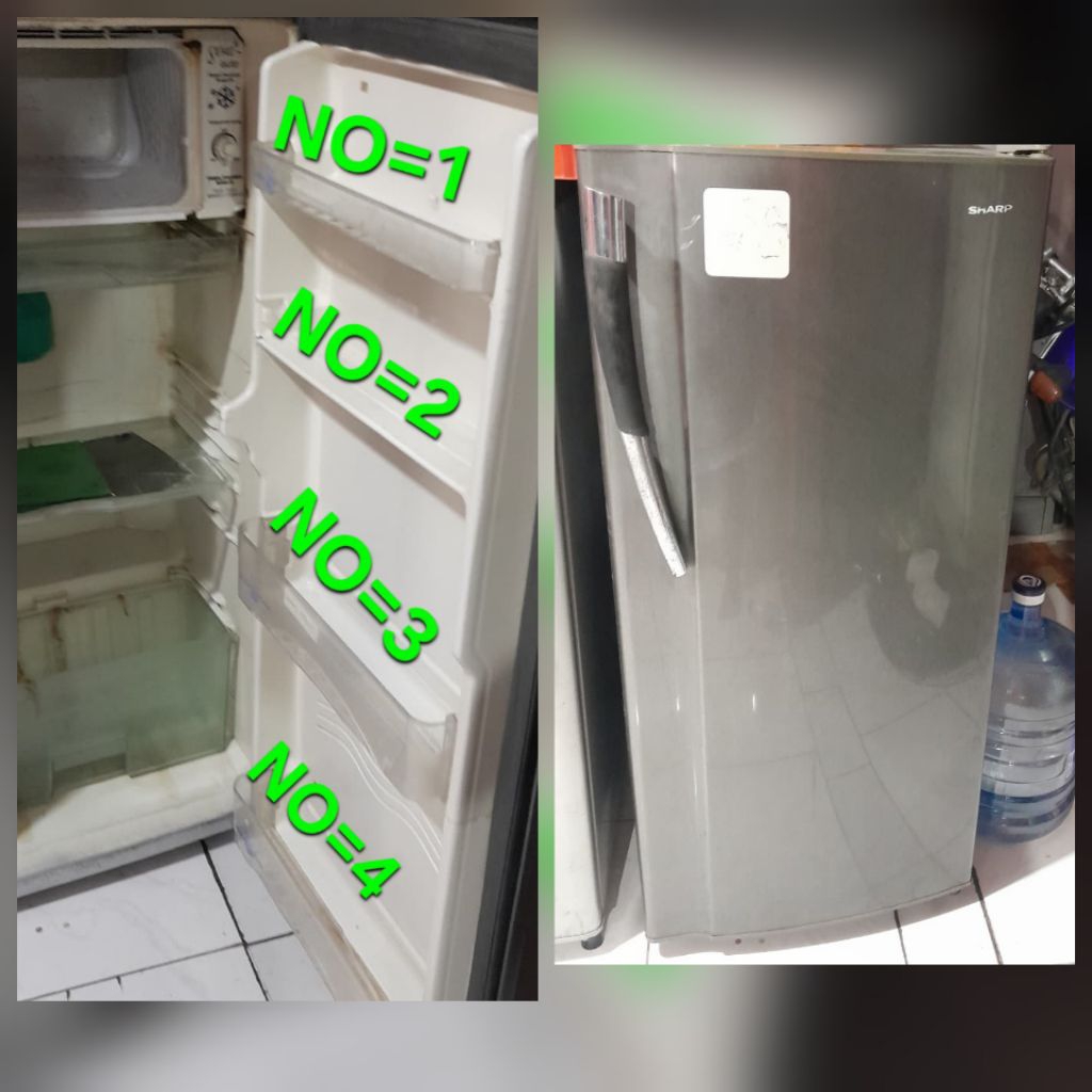 RAK KULKAS SHARP 1 PINTU[samurai]-original dan custom.