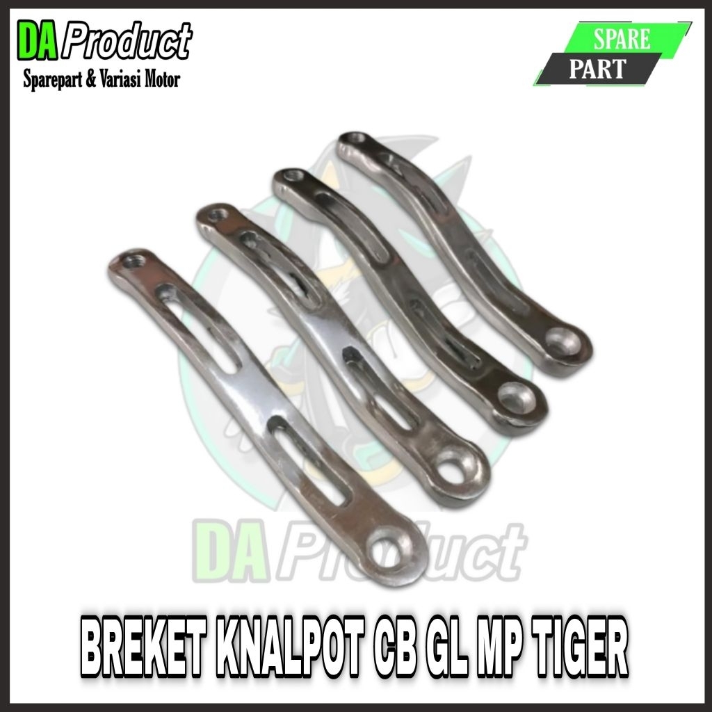 BREKET KNALPOT PANGKON KNALPOT CB GL MP TIGER RACING BEBEK MATIC LOGAM BESI  MOTORCYCLE