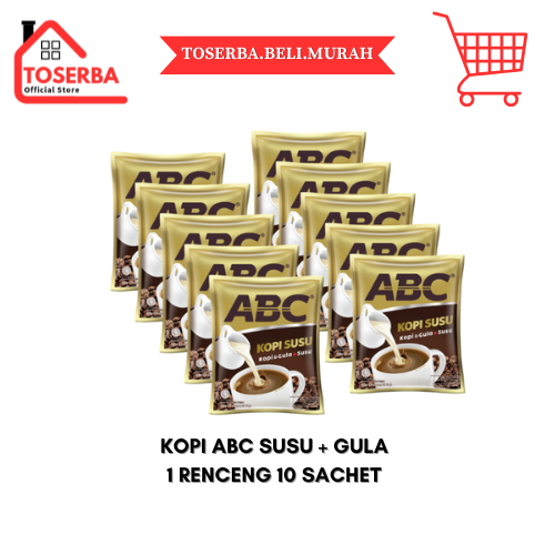 

[READY STOCK] KOPI ABC 30gr SUSU+GULA 1 RENCENG 10 SACHET