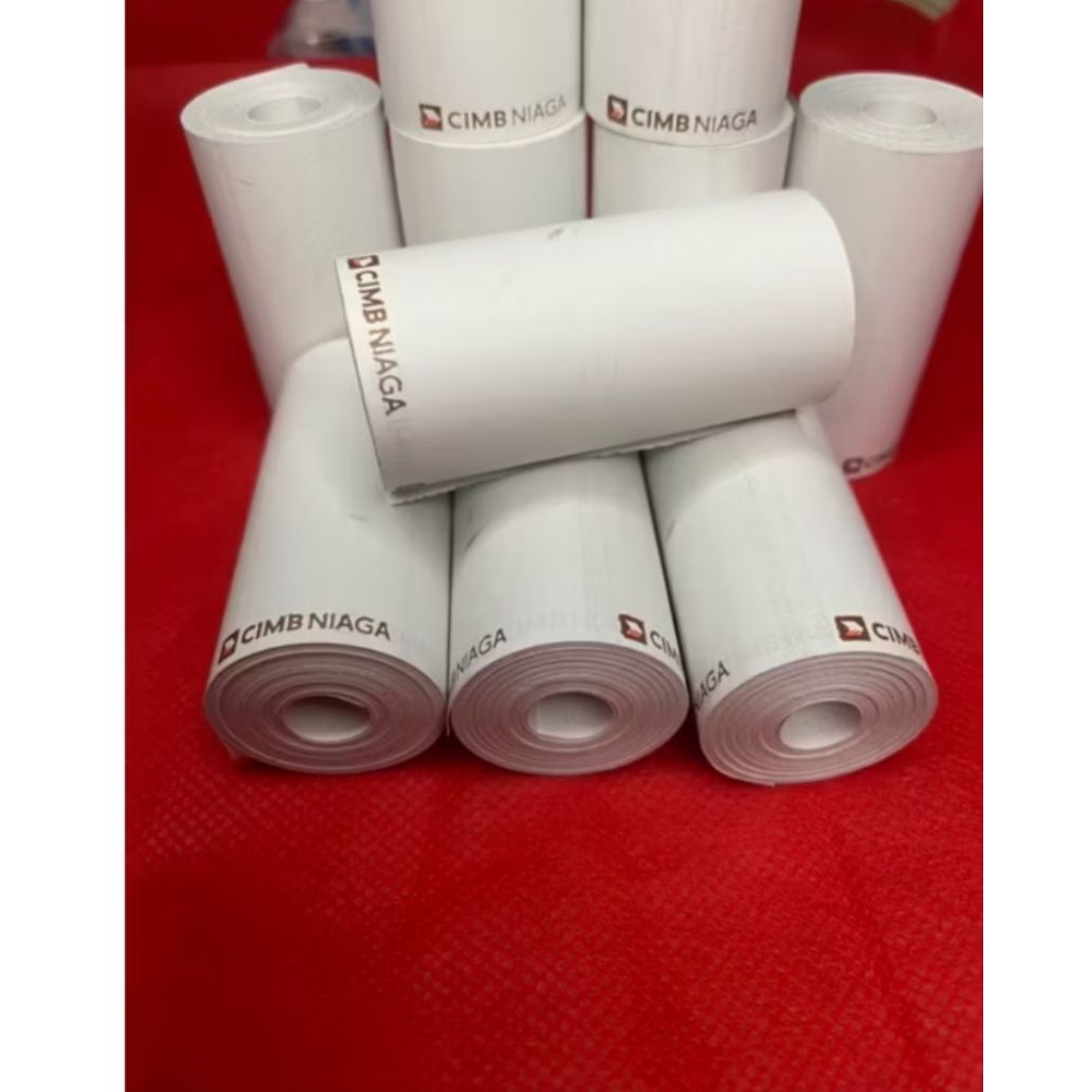 

kertas kasir EDC logo CIMB ukuran 57x30mm