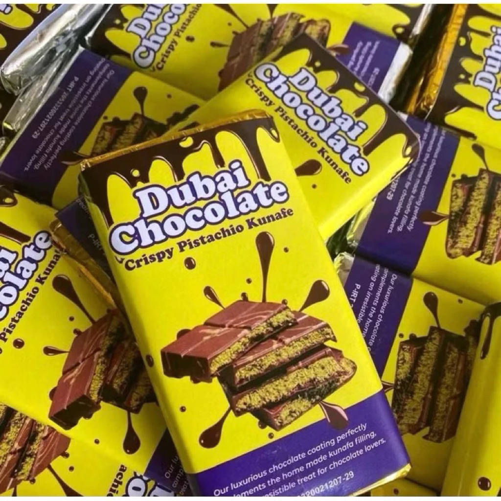 

[BESAR] Coklat Dubai Crispy Pistachio Kunafa Milky Premium