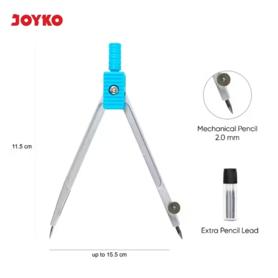 

Math Set Jangka Joyko MS-25 Warna Soft