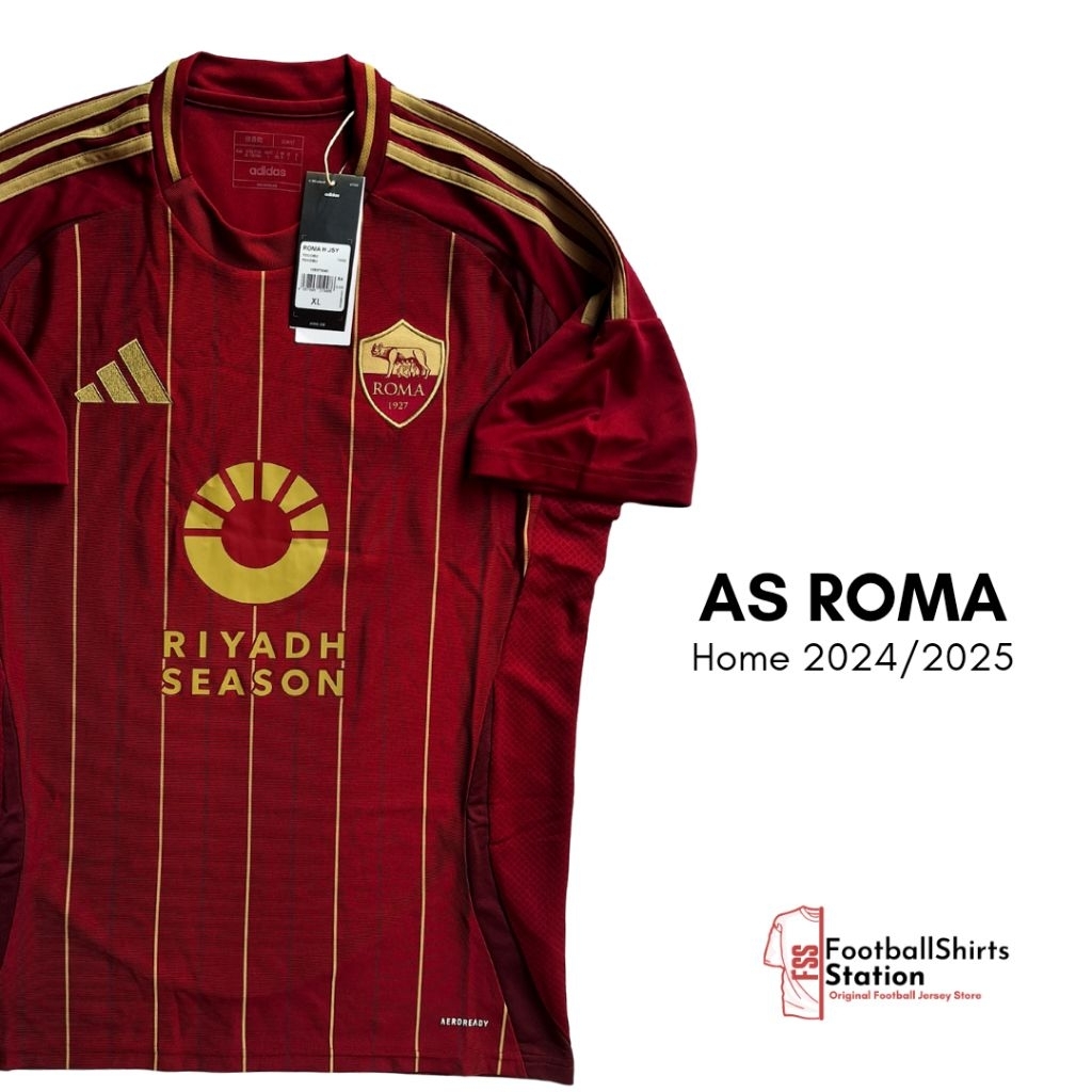 Jersey AS Roma Home 2024/2025 Aeroready Size XL Original