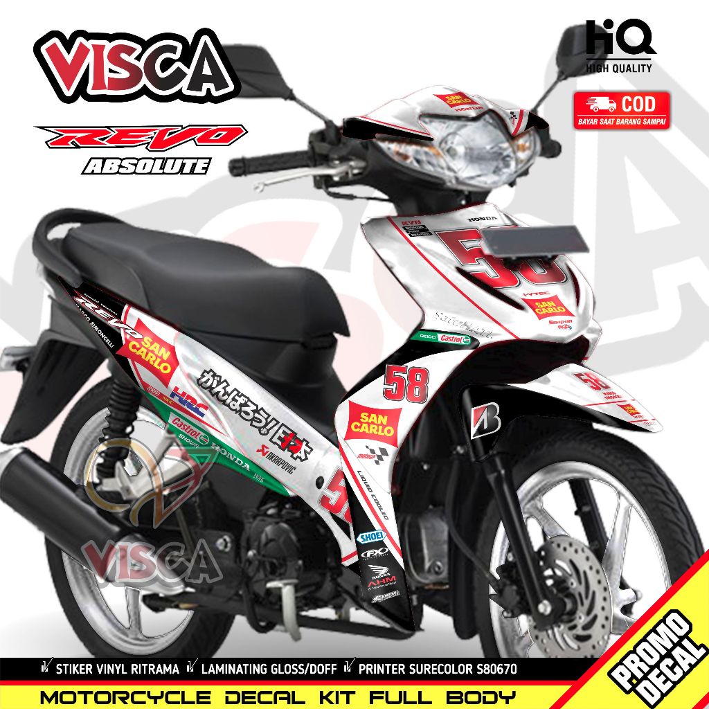 Decal Revo Absolute 110 Full Body Decal Absolute Revo Full Body Stiker Revo Absolute 110 Full Body S