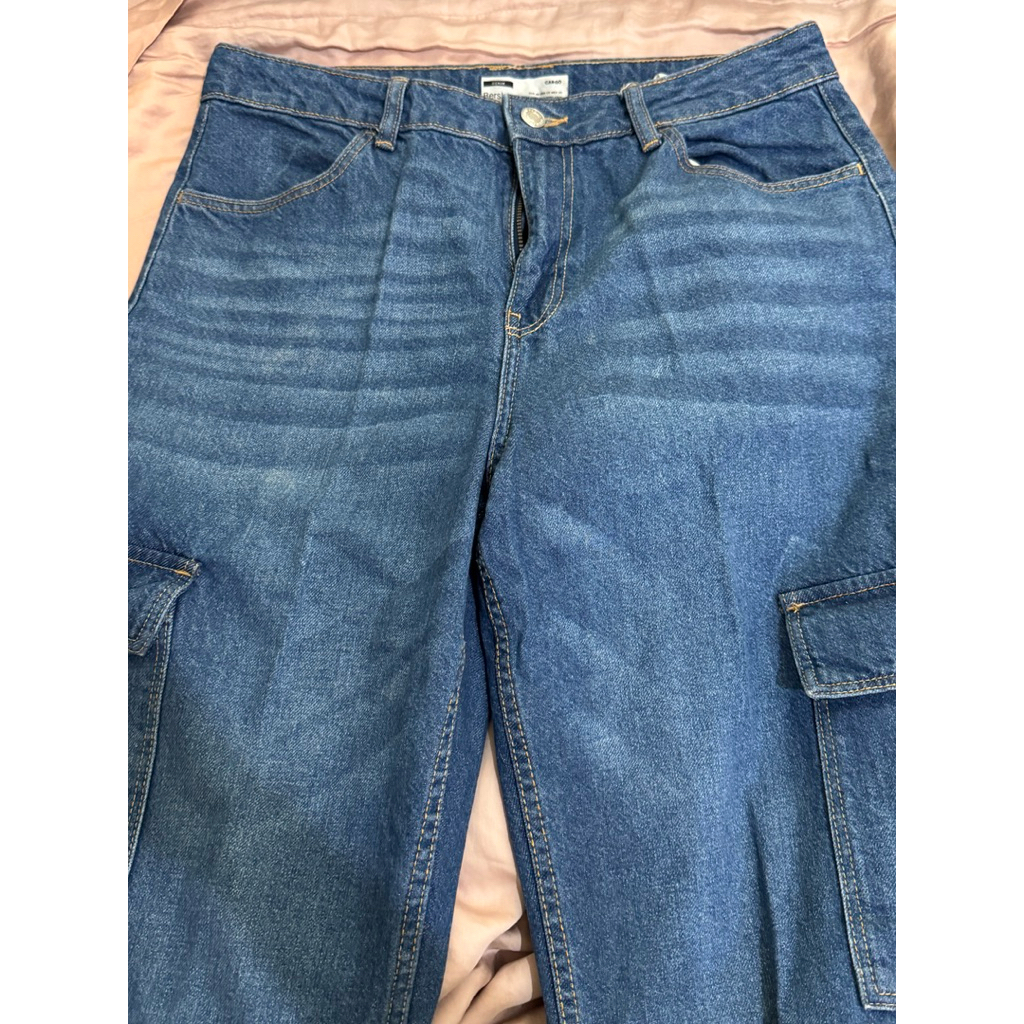 celana jeans cargo bershka original