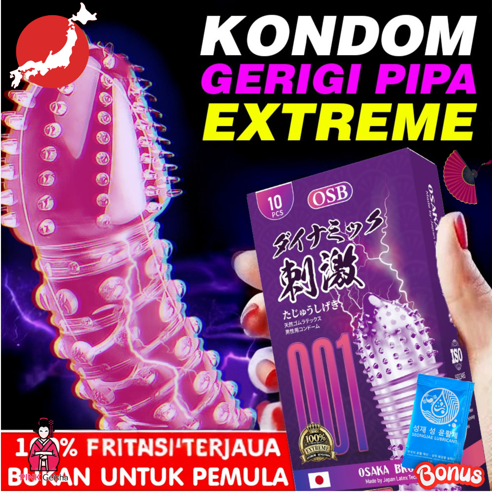 Kondom Bergerigi Extreme Pria Perkasa Climax Tipis 001 OSB