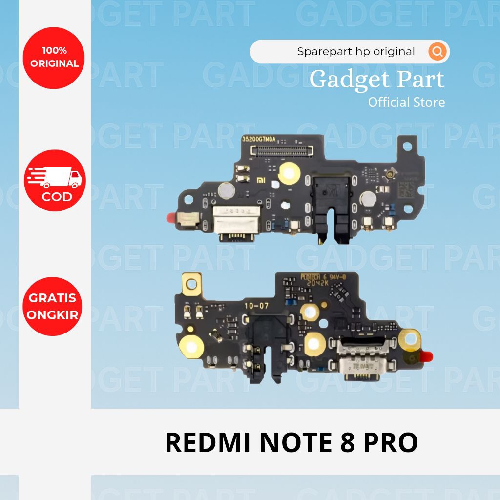 SUB BOARD KONEKTOR CHARGER XIAOMI REDMI NOTE 8 PRO ORIGINAL COPOTAN ASLI