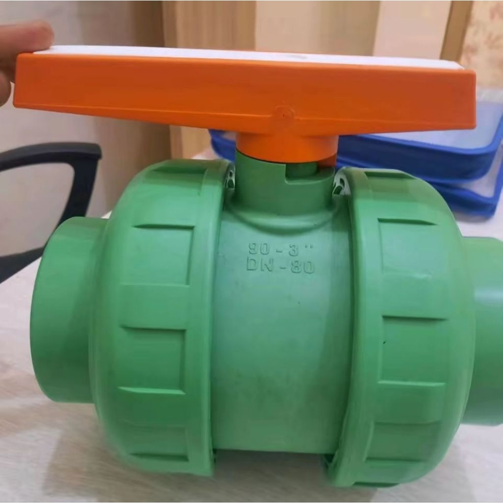 Ball Valve PPR 3 inch Union Ball Valve PPR 90mm Double Union Ball Valve 3 inch Ball Valve PPR 90 mm
