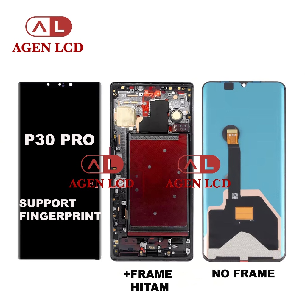 Agen Lcd For Huawei P30 Pro +Frame Original Oled - SUPPORT FINGERPRINT