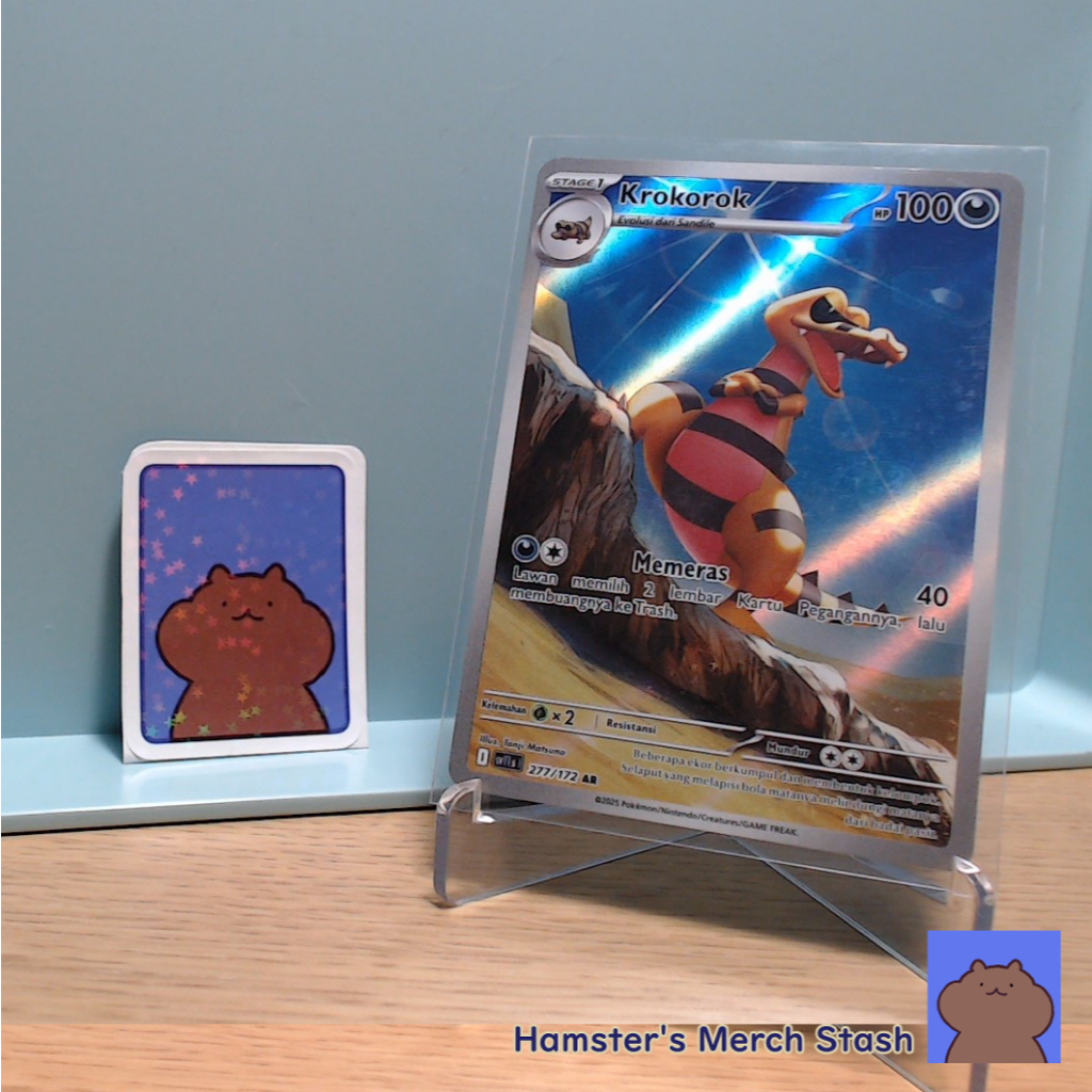 Kartu Pokemon TCG Indonesia Krokorok AR Hitam & Putih
