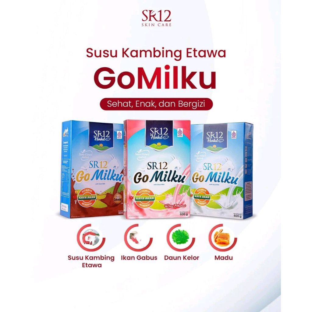 

Gomilku SR12 - Susu Kambing Etawa - Penambah Nafsu Makan - Goat Milk - Susu Bubuk - Tanpa Gula