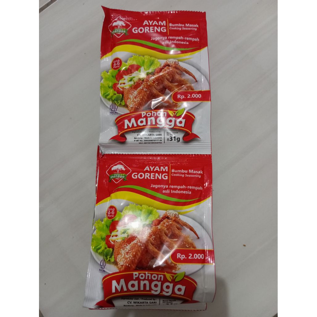 

POHON MANGGA BUMBU AYAM GORENG SACHET 1'S