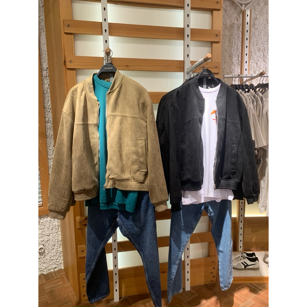 bomber jaket varcity bestseller cewek cowok pull&bear jaket kulit racing unisex New originalstore fr