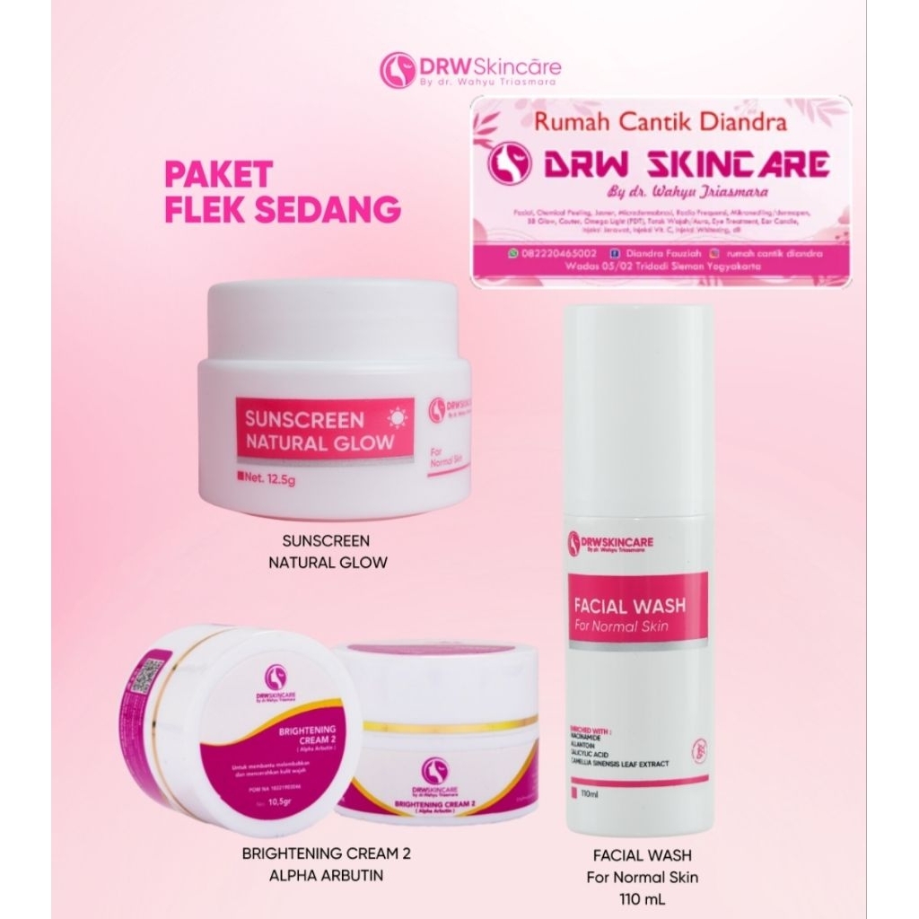 DRW SKINCARE  PAKET FLEK SEDANG