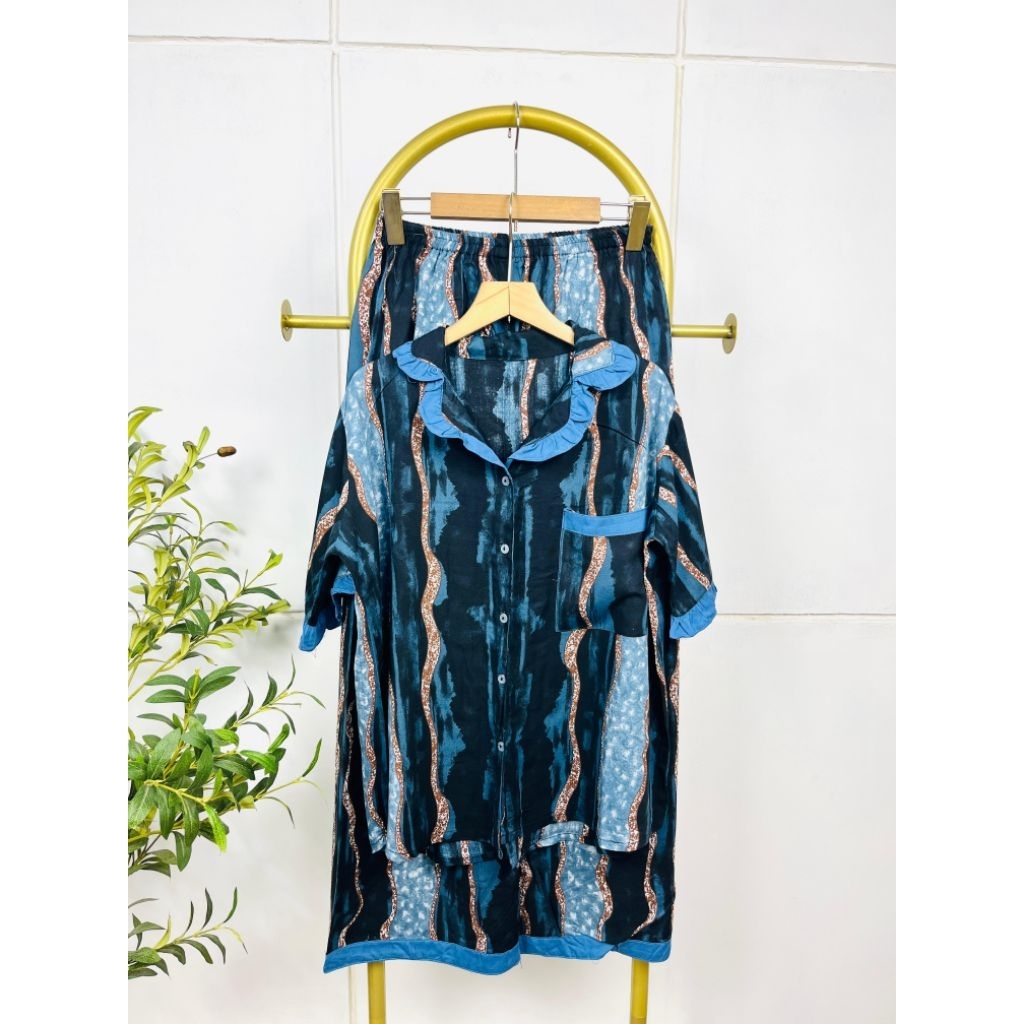 ONE SET PIYAMA WANITA RAYON PREMIUM