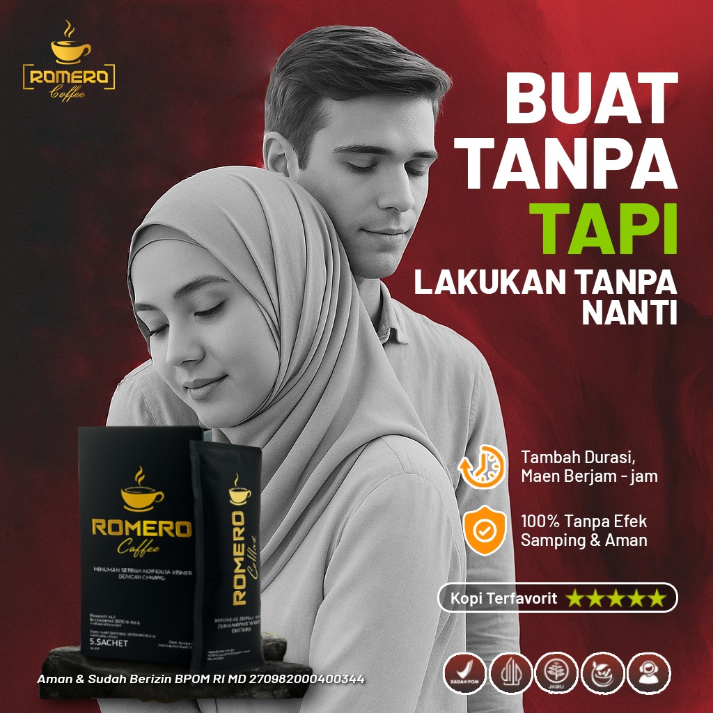 

2 Box Romero Coffee Minuman Kopi Extra Ginseng Penambah Stamina Pria Dewasa Kuat Tahan Lama
