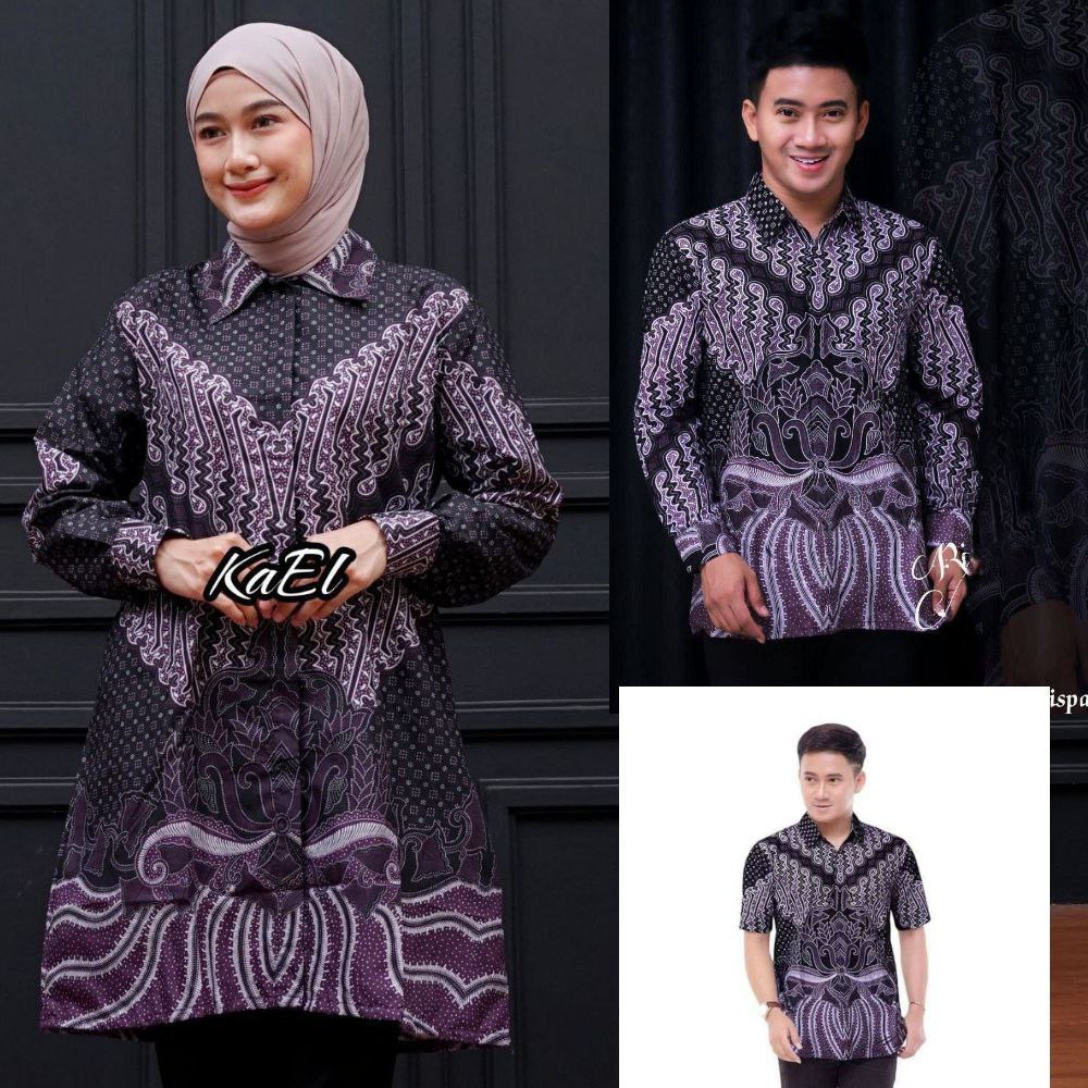 COUPLE BATIK MODERN | ATASAN BATIK WANITA LENGAN PANJANG