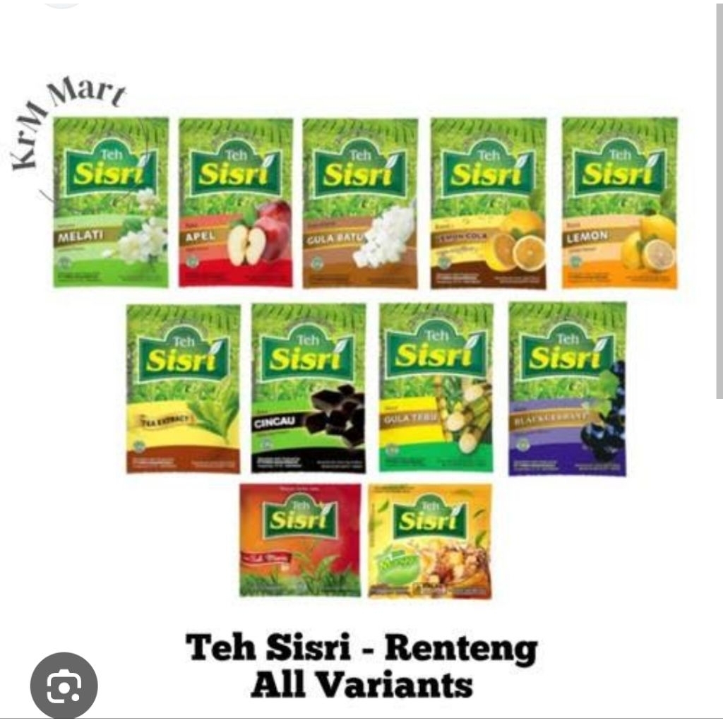 

teh sisri banyak rasa nya isi 10bungkus