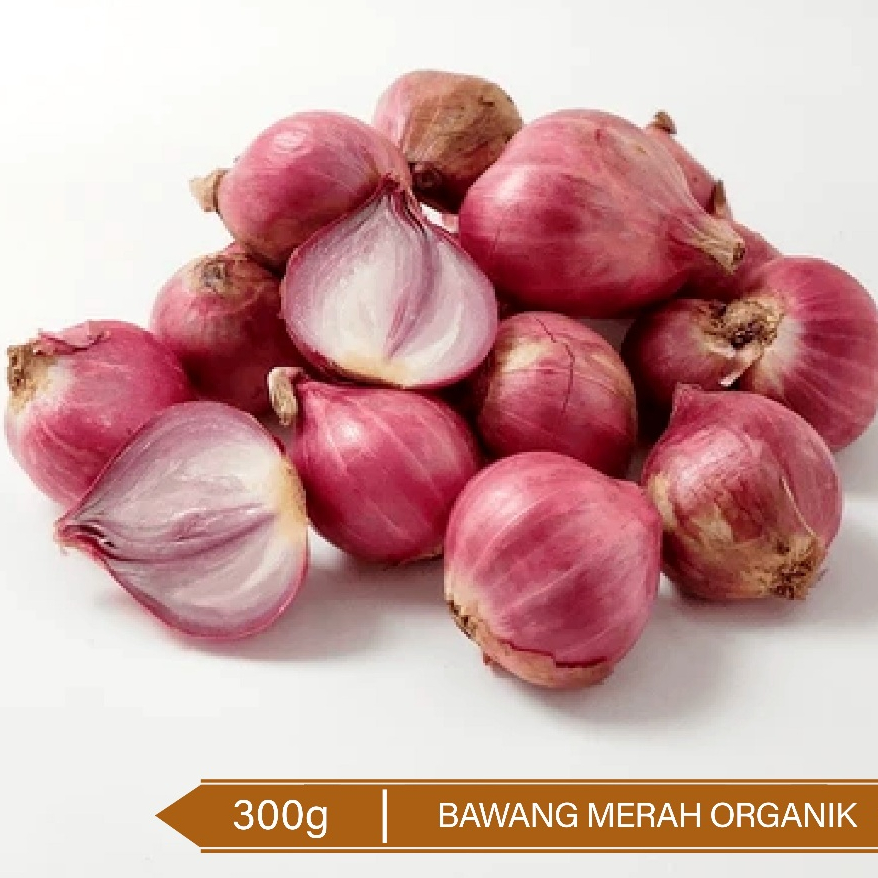 

Bawang Merah Organik 300g / Red Onion / Shallot 300g