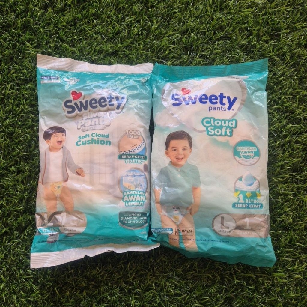pampers celana sweety silver pants L1