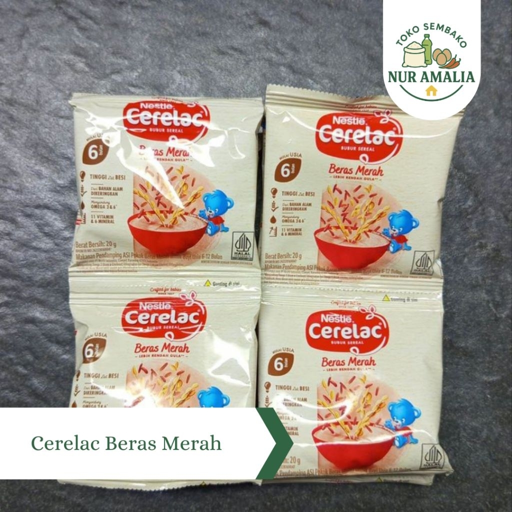 Cerelac Beras Merah Renceng isi 8 sachet