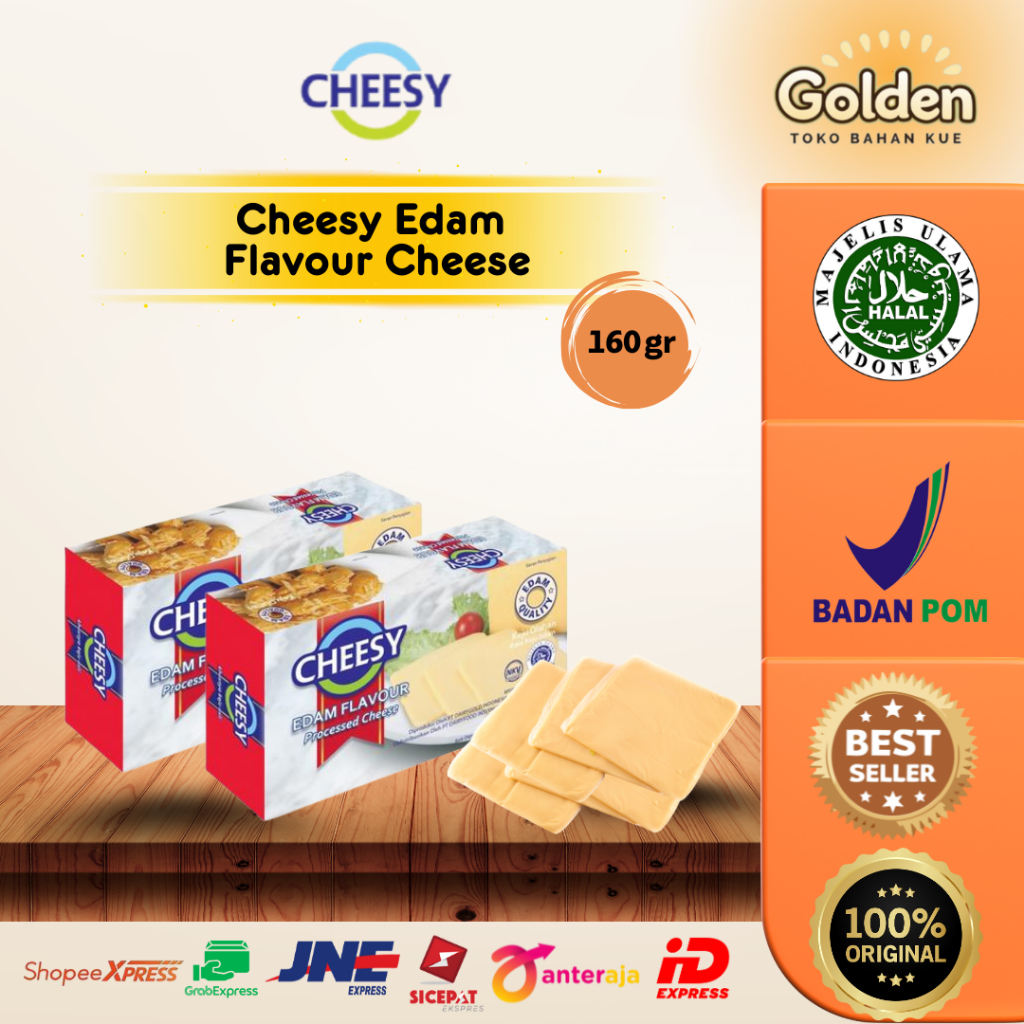 

Cheesy Edam Flavour Cheese 160gr
