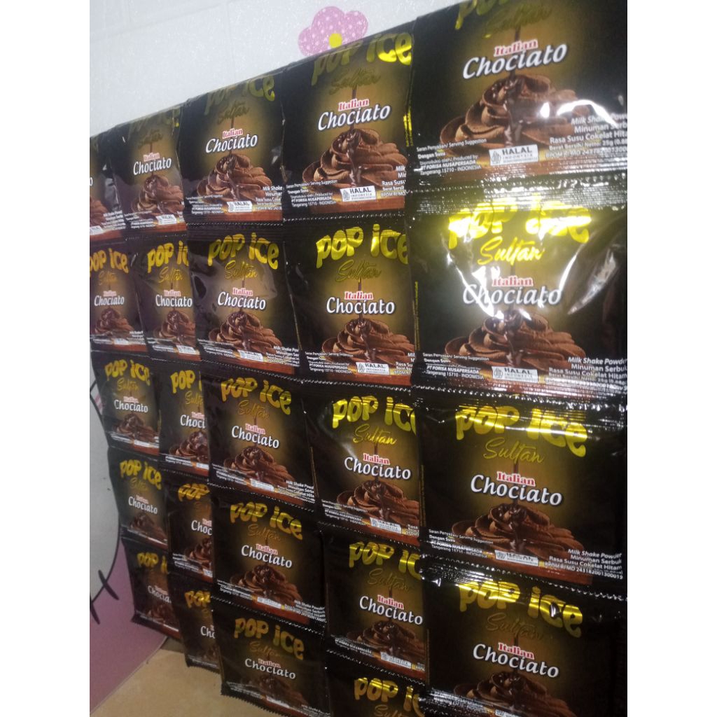 

pop ice sultan 1 renteng isi 10 sachet