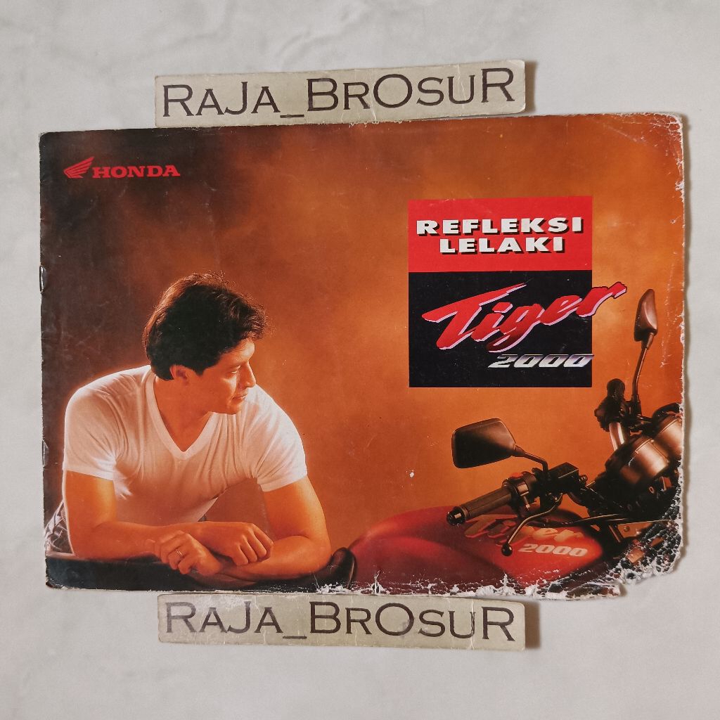 Poster brosur katalog booklet jadul lawas Honda Tiger 2000 Tiger Lawas Tilas 1993-1995