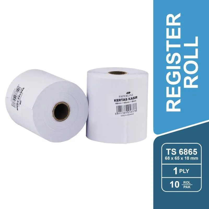 

Kertas Kasir Struk Thermal MKP Telstrook 58mm x 65mm 1 Ply Roll Printer POS
