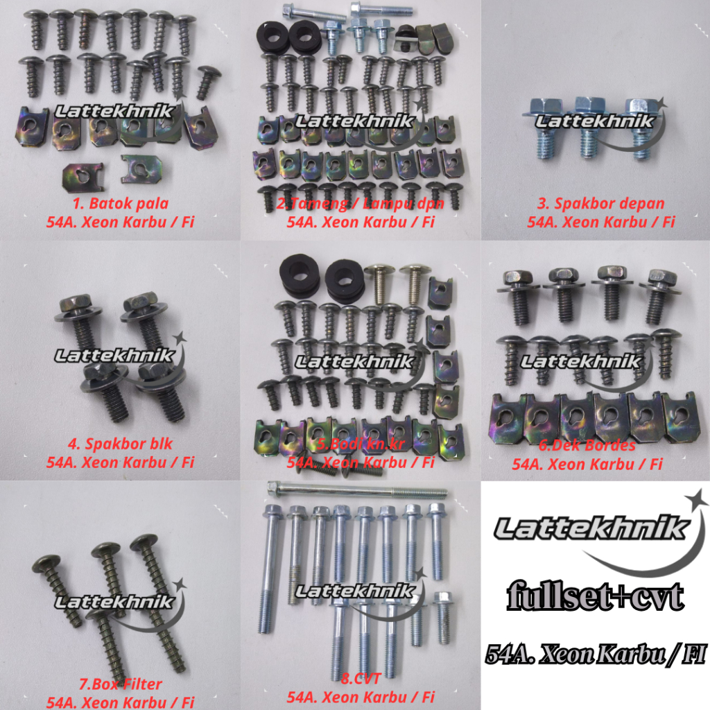 C54A Xeon Karbu / Fi / Baut Fullset Bodi Yamaha Xeon Karbu / Fi