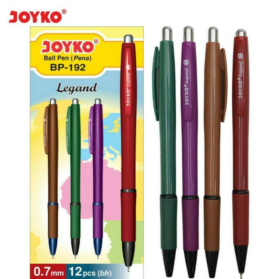 

Pulpen Pena Ball Pen Joyko BP-192 Legand 1 Pack 12 Pcs 0.7 mm