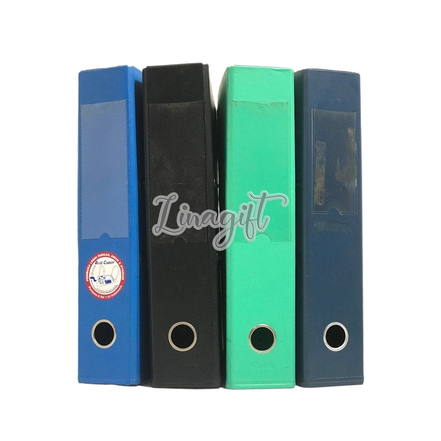 

ODNER BAMBI PLASTIK LEVER ARCH FILE 1014 FOLIO/ODNER BINDEX FOLIO 717 HITAM/ MERAH/ TOSCA