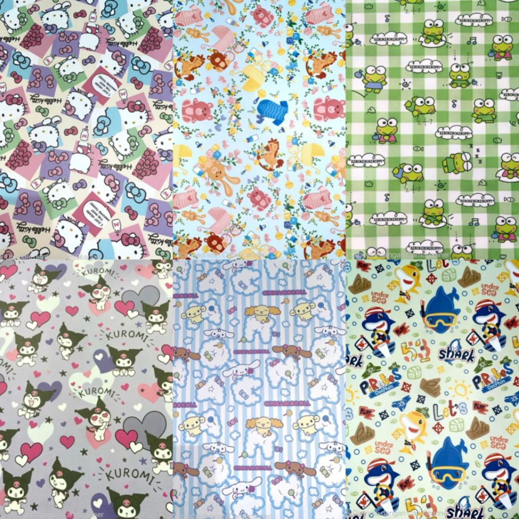 

Kertas kado sansan wawa Motif SANRIO keropi babyshark kuromi cinnamoroll hellokitty princess cars excavator rabbit heroes animals panda ulangtahun anak tsum lotso minnie animals